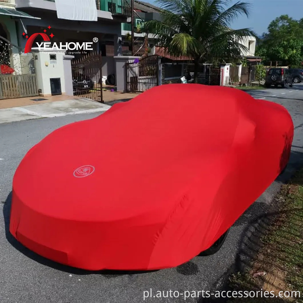 Super miękki samochód wewnętrzny pokrywa logo elastyczne oddychanie automatyczne pokrywę